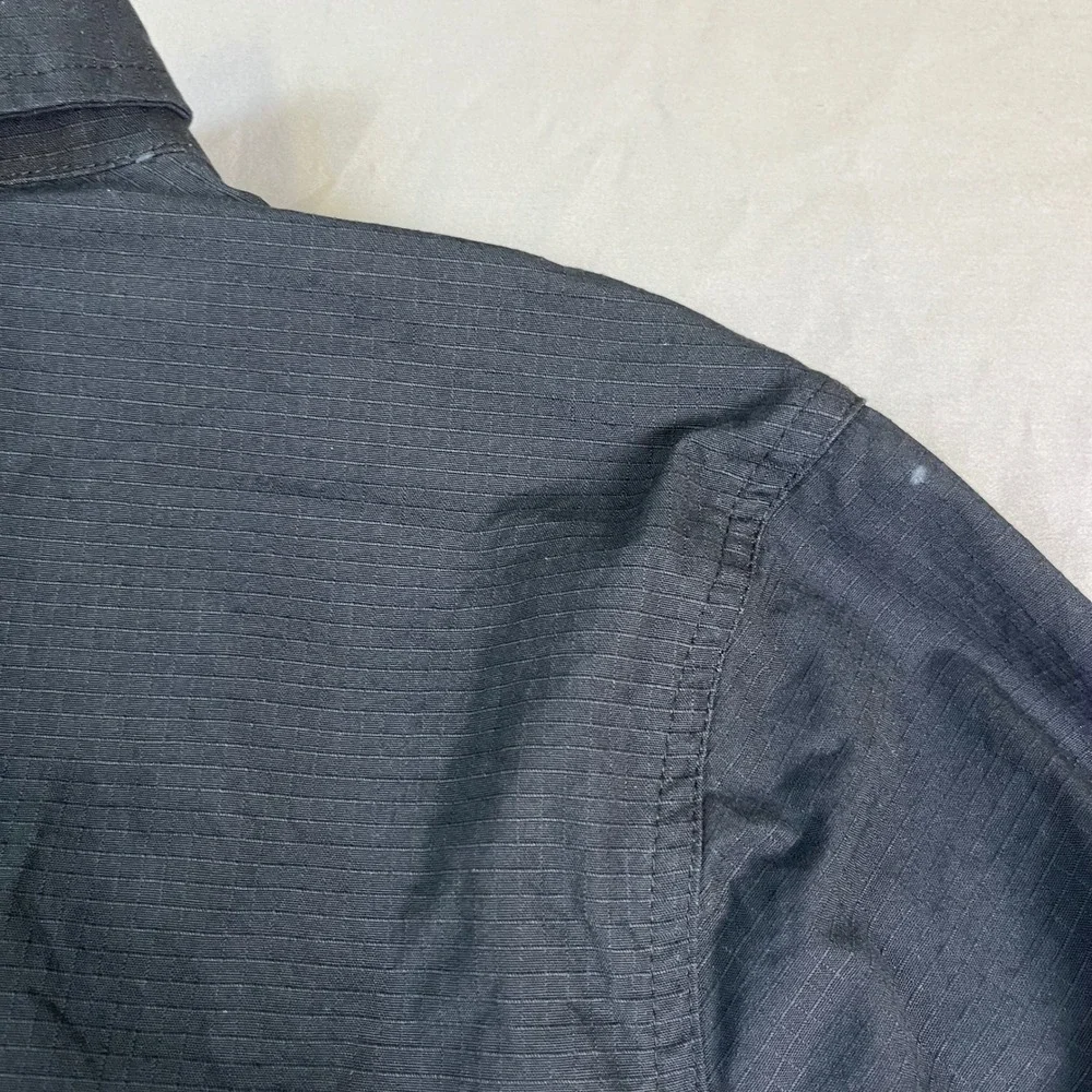 Nike SB Flex Coaches Chore Jacket Black Ripstop Utility Skate Coat Mens Large L - Picture 10 of 16